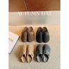 Fleece Women's Autumn and Winter Fluffy Shoes Wear Cotton Shoes, Snow Boots, Thick-soled Warm Half Slippers