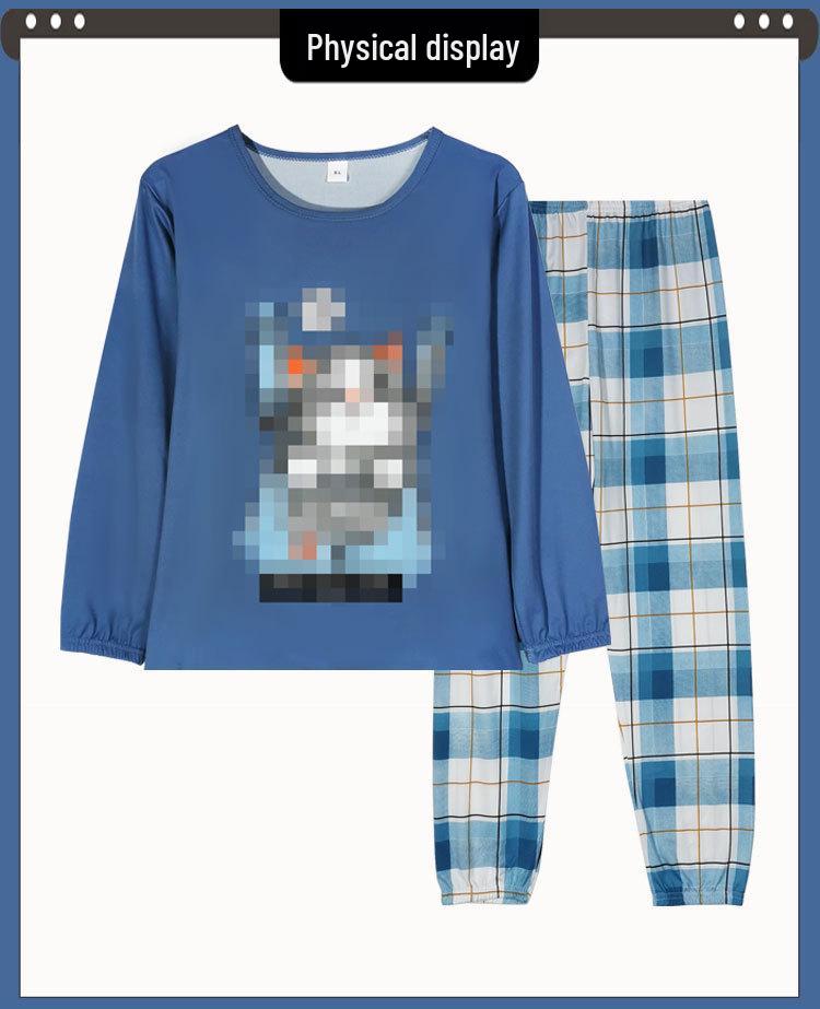Women's Long Sleeve Cotton Pajama Set - Spring & Autumn Casual Wear