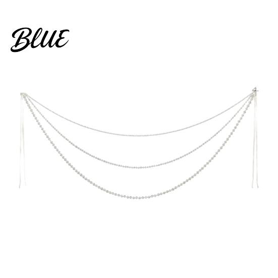 Classy Indoor Decorative Garlands Christmas Faux Pearl Garland, Multi-Strand Beaded Swag Hanging Banner, Chain Crystal Bead Strands for Holiday Mantel