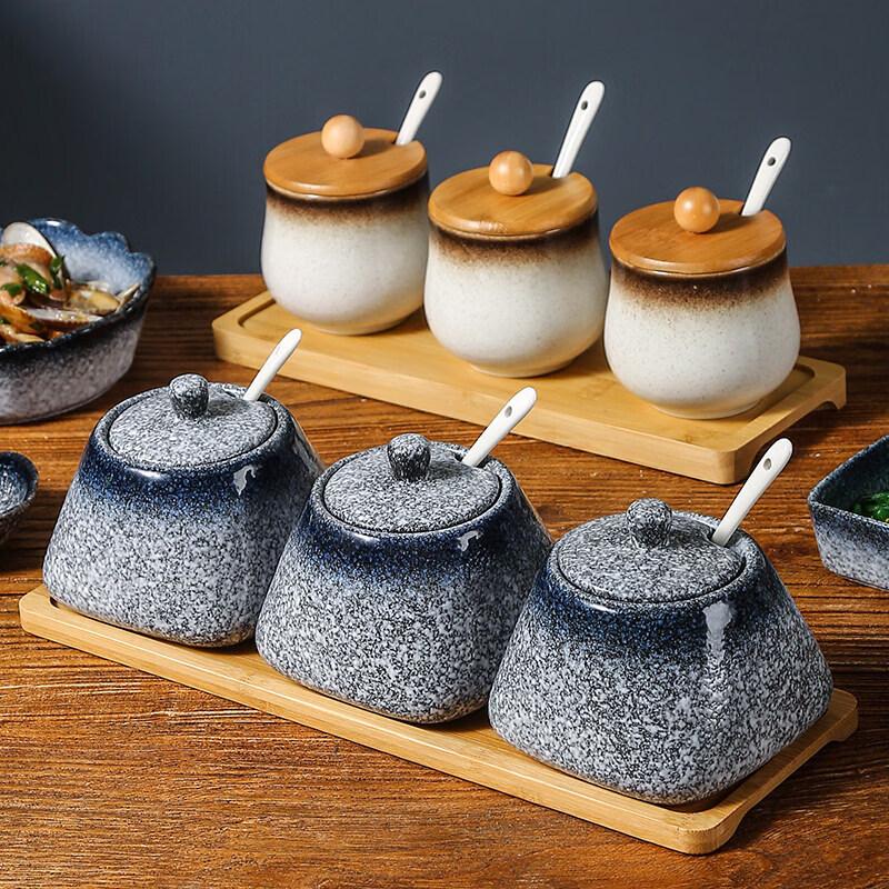 Japanese Ceramic Condiment Set