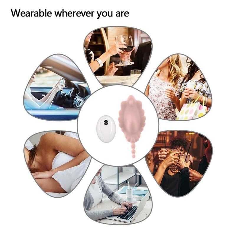 Invisible Sex Toys for Women Vbrator with Remote Control Anal Plugs Butterfly Panties Vibrating Egg