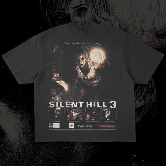 Tshirt Classic Game Silent Hill Tee Summer Casual Oversized Yk Hip Hop Short Sleeves Unisex Womens Clothing Tee