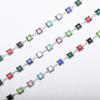 JMXD Personalized Titanium Steel Bracelet, Crystal Chain with Colorful Diamonds Inlay, Unique Design for Daily & Special Occasions