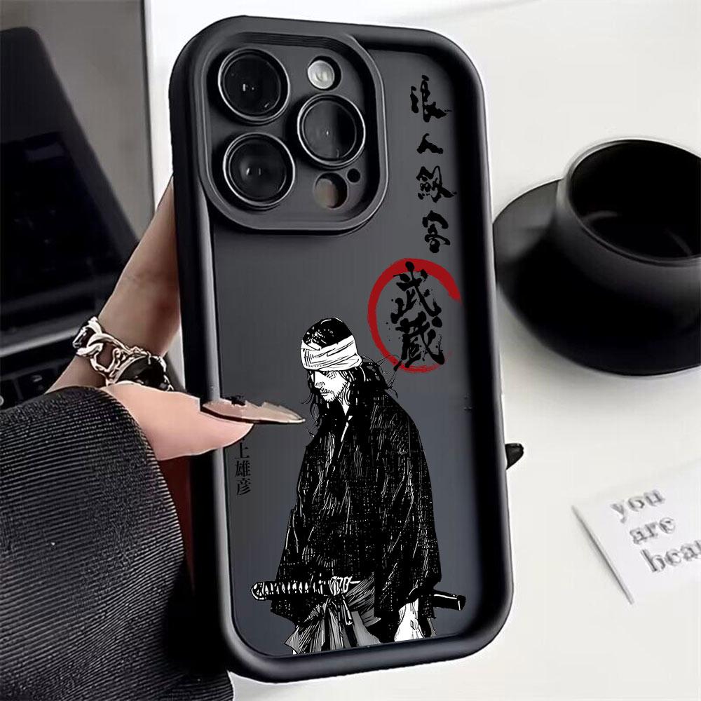 Japanese Anime Vagabond Samurai Phone Case for Motorola Moto Edge G15 G24 50 G35 G34 E14 G75 G PLAY G85 60 Neo Fusion Pro 4G 5G