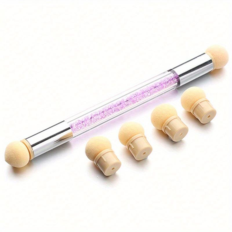 Double Head Nail Art Sponge Gradient Pen With Replacement Heads