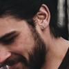 Geometric Triangle Stud Earrings for Men,Stainless Steel Minimalist Cubic Zirconia Earring Gift to Boyfriend Husband Dad Father