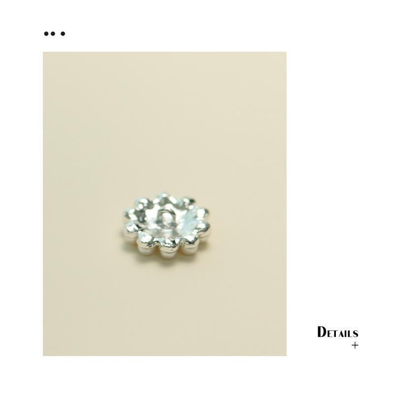 Beautiful Pearl Pearl Buttons Plum Blossom Metal Buttons Women'S Cardigan Blazer Sweater Decorative Buttons