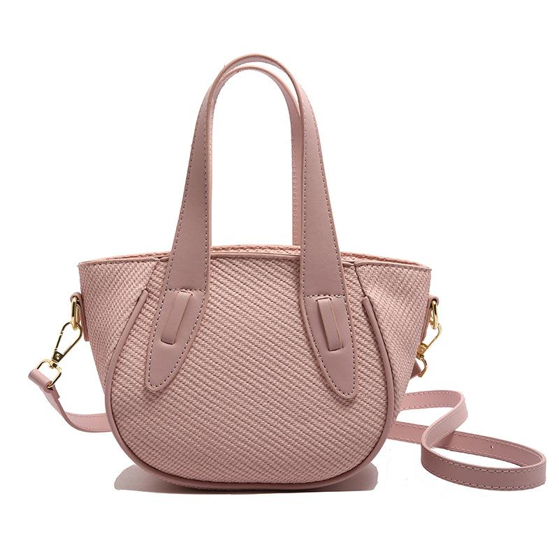 Premium niche design portable bucket bag women's 2025 new simple and versatile commuter style shoulder messenger bag