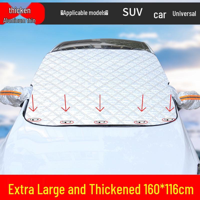 Magnetic Car Sunshade & Snow Cover: Dustproof, Heat Insulation, Sun Protection