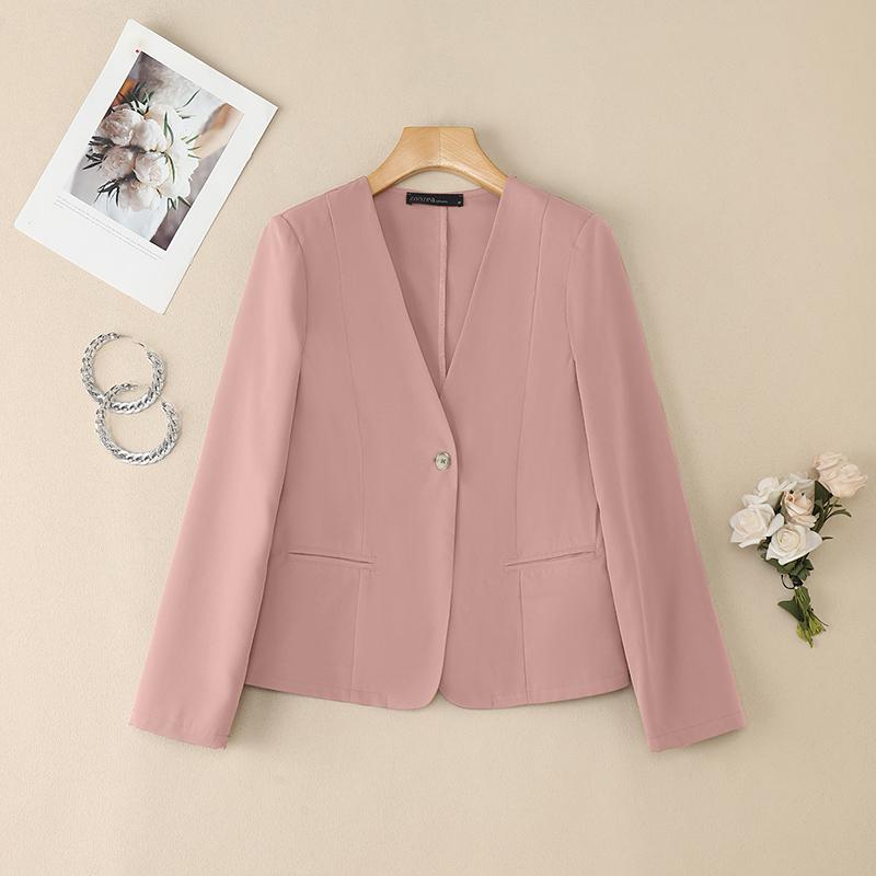 

ZANZEA Women Casual V-Neck Loose Long Sleeve Cardigan Blouse 5XL