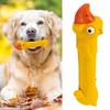 Squeak Dog Toy Cute Yellow Duck Design Built-in Sound Squeezable Teeth Cleaning Relieve Boredom Dental Health Dog Toy