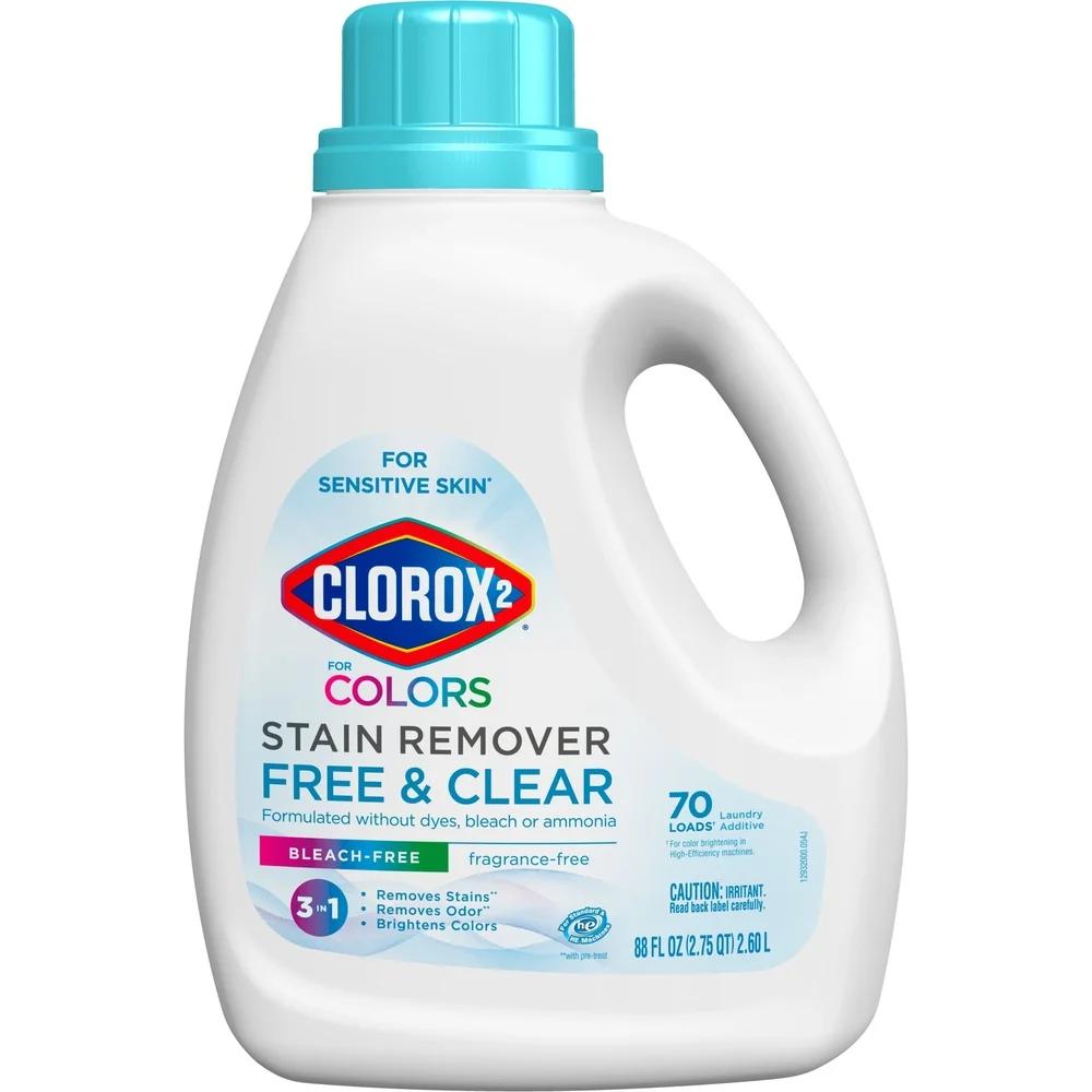 Powerful Stain Remover Sensitive Skin Bleach Free Laundry Additive Fast Action Odor Eliminator Color Safe 3 in 1 Formula