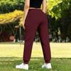 Women's Lined Wide Leg Joggers with Pockets - Loose Fit Straight Leg Sweatpants for Casual Wear