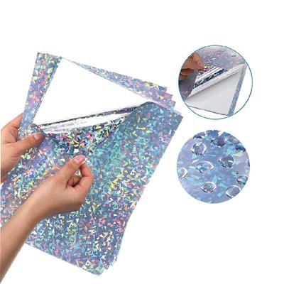 8,27x11,69 Zoll Diamantpapier Holografische Kaltlaminierfolie Glitzerpapier