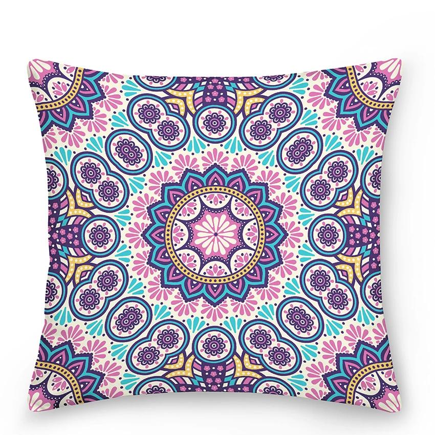 Mandala Pillowcase Decor Sofa Bed  Decorative Car Cushion Cover Boho Style
