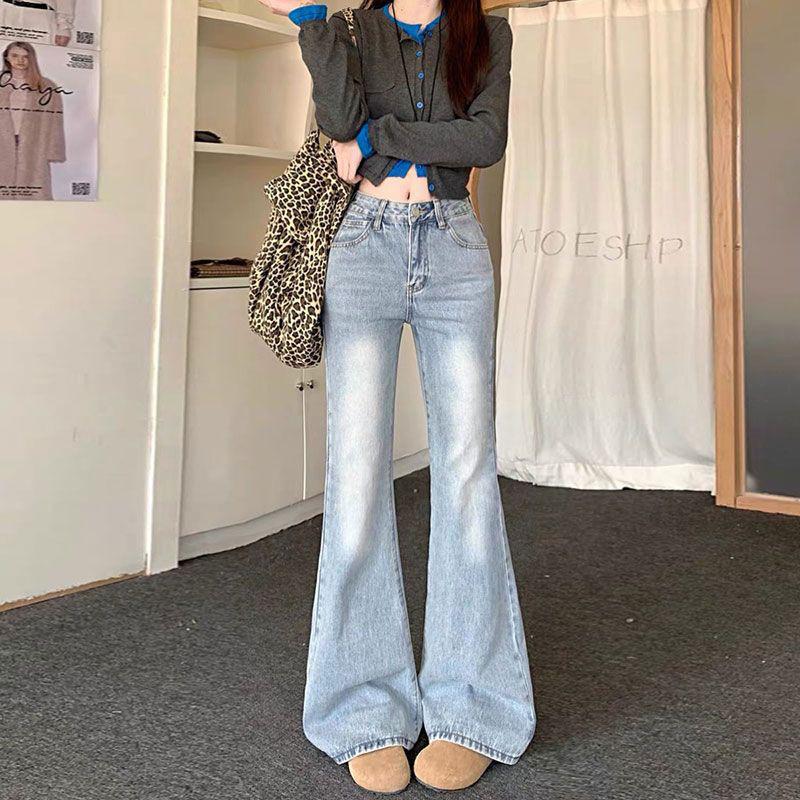 

Удобные брюки для дрэг-гонок, светло-голубые джинсы, женские брюки микроклеш, узкие и облегающие прямые брюки, джинсы для женщин, длинные джинсовые брюки L