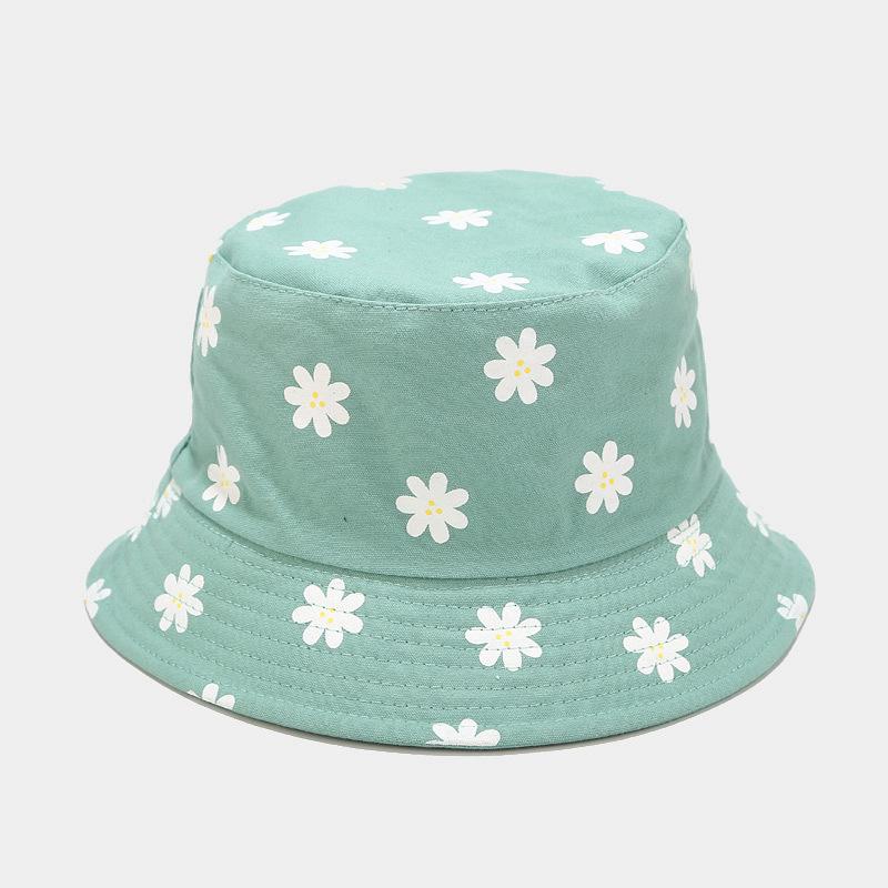 Freedom Outdoors Women's Black 2020 Four Seasons Cotton Flower Print Bucket Hat Fisherman Hat Outdoor Travel Cap For Men And 143 56-59Cm