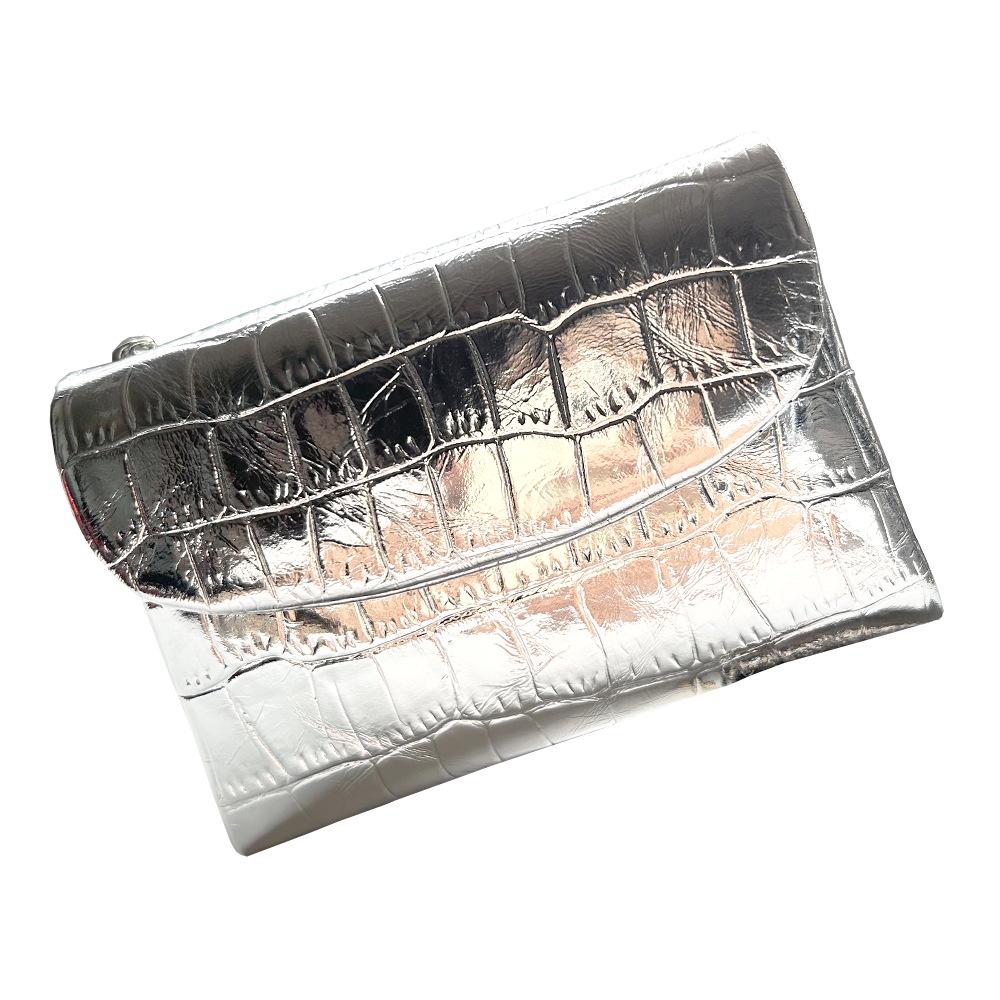 Damen-Clutch aus echtem Leder mit RFID-Schutz: Kurzes Mode-Portemonnaie mit großer Kapazität