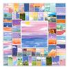 100 Waterproof Landscape Oil Painting Skateboard Stickers - Fresh Ins Style