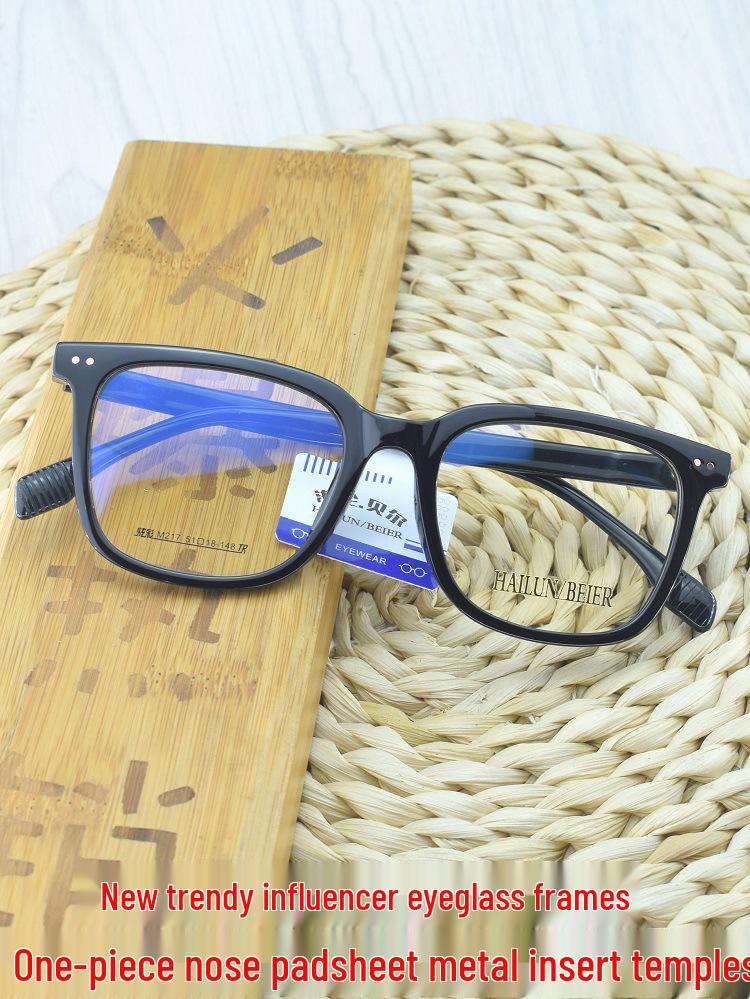 Women's High Diopter Black Square Myopia Eyeglass Frames - Full Frame Transparent Celebrity Glasses