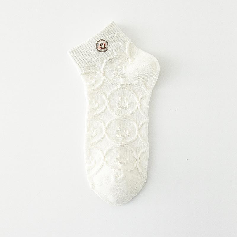 White Socks, Women's Short Socks, Summer Thin and Trendy, Spring and Autumn Mid-calf Socks, Cute Summer