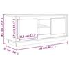 TV Cabinet Concrete Grey 102 X 35 X 45 Cm Wood Based Material