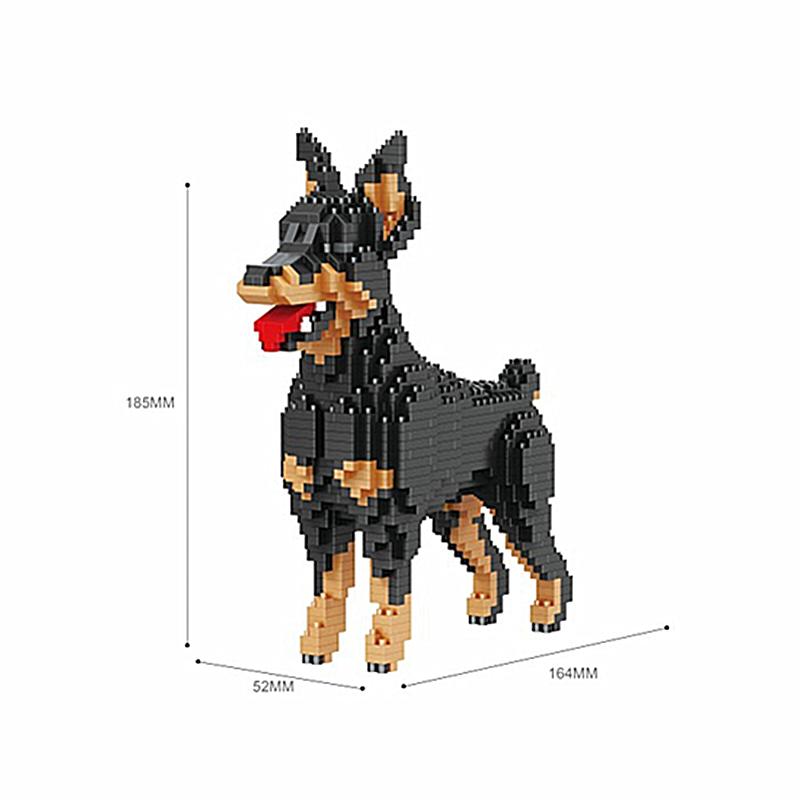 

Іграшки для збирання симульованого домашнього собаки Креативні будівельні блоки DIY Освітні подарунки для дітей Ігри для зняття стресу для дорослих No box
