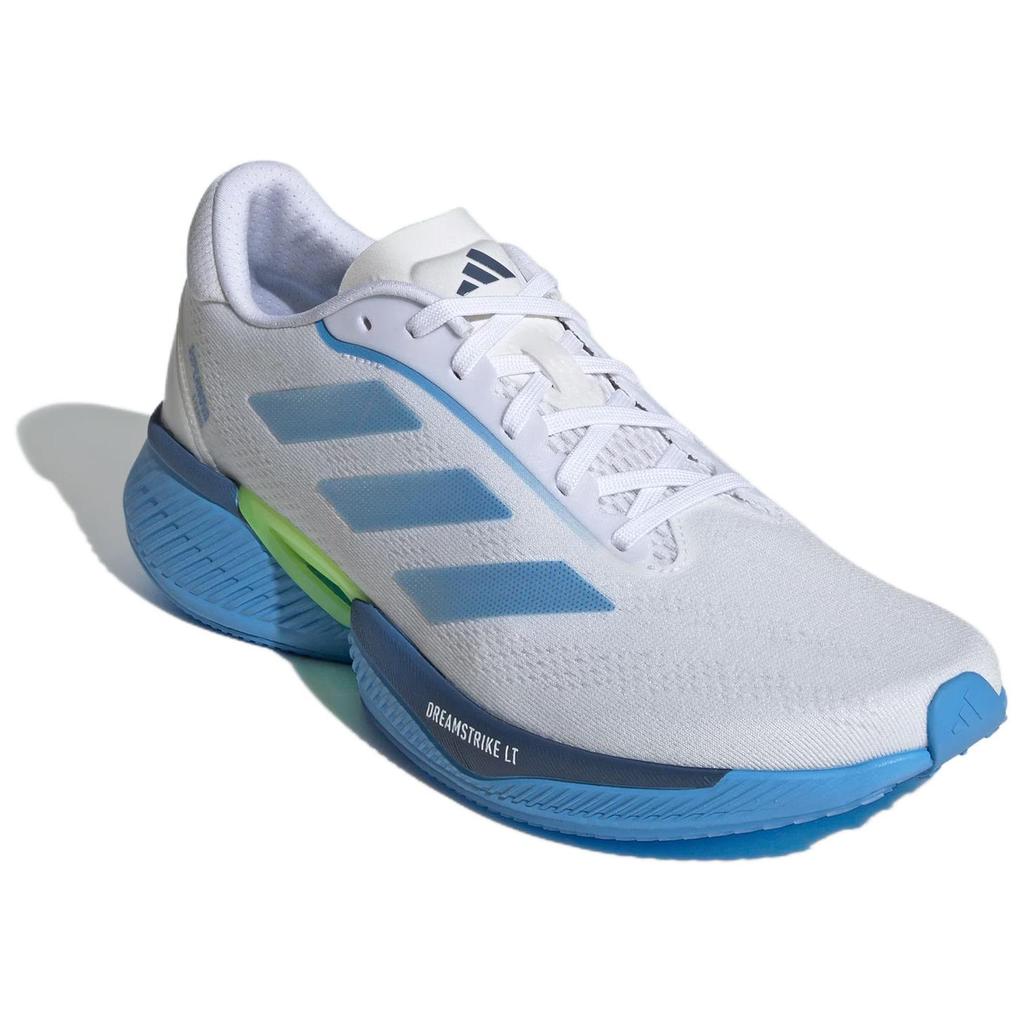 New Adidas Supernova Eterno Cushioning Wear Resistant Low Top Running Shoes Men's White Blue IH0436