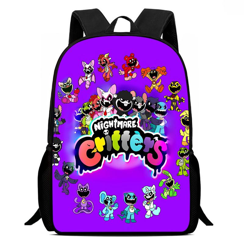 Lachende Crittersnig Htmare Peripherie Anime Rucksack Herren- Und Damen-Schultaschen