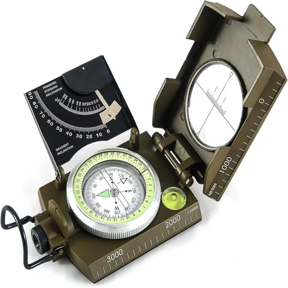 Multifunction Military Army Sighting Compass With Inclinometer for Camping Hiking Standard