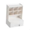 Pen Holder Makeup Brush Office Caddy with Drawer for Desktop Gifts
