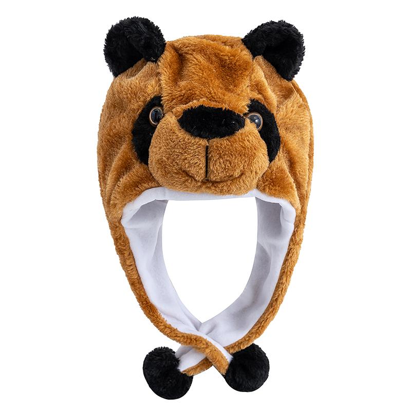 New Style Unisex Funny 3D Animal Style Decorative Hat Mischievous Couple Cap For Man Women Plush Winter Lovely Family Hat