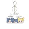 Cartoon Zoro Usopp Luffy Anime Characters Acrylic Keychain Ornaments Fashion Cool Figure Charm Backpack Accessories Keyring Toys