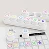 1 set mini-stämplar för planerare 6 designer Självfärgande stämplar Söta plaststämplar för dagbokföring Scrapbooking Planerare DIY-hantverk