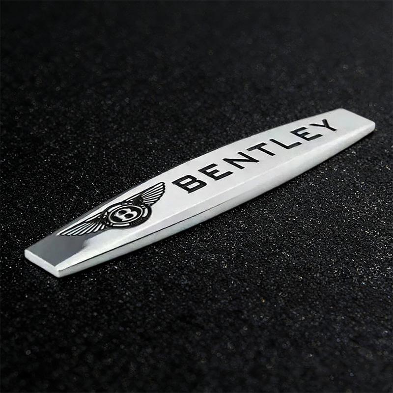 Autocollants Décoration Insigne Décalcomanie Carrosserie Métal 3D Pour Bentley Flying Spur Continental GT Bentayga Mulsanne Accessoires Auto
