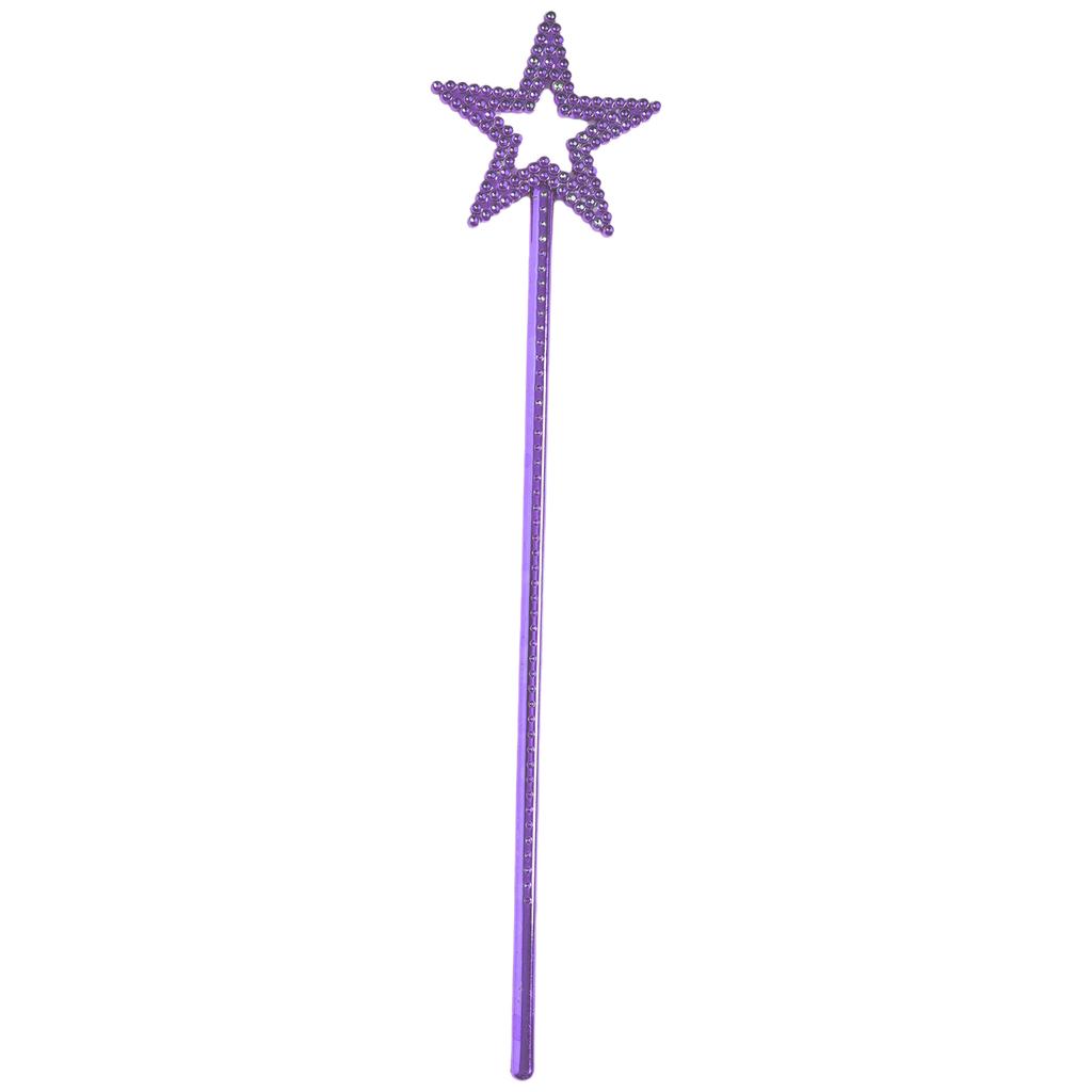 Star Shape Fairy Wand for Kids: Plastic Costume Accessory for Halloween Themed Party Cosplay Festival