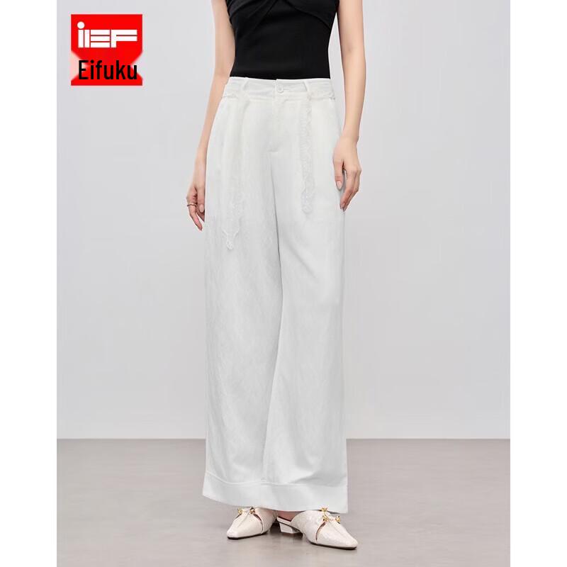 IEF Korean Style Relaxed Fit Wide-Leg Commuter Pants L