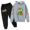 Kids Fall/Winter Hoodie Boy Girl Toddler Pullover 3-12Yrs Fashion Cartoon Game Print Clothes Casual Top+Pants 2P Sports Coat Set
