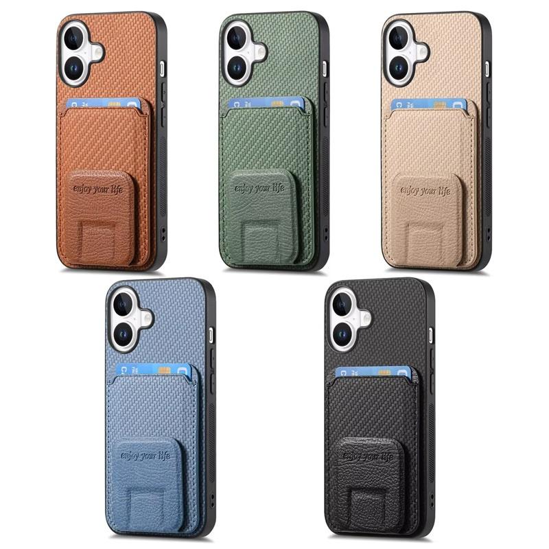For Redmi 10 10A 10C 12 14C 14R 15 15C K40 K50 K60 K70 K70E Ultra Pro Plus 4G 5G Case Carbon Fiber Shockproof Cover Card Holder Car Magnetic Mount