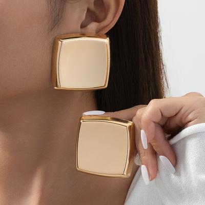 Retro glänzende Ohrringe für Damen
