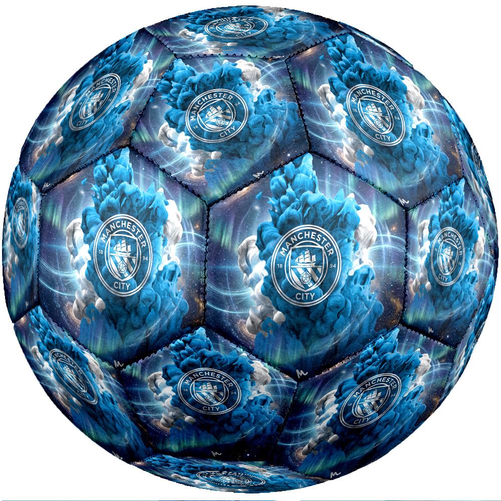Balón de fútbol temática Manchester City Tamaño 5 Balón de fútbol Tacto Suave Balón de Fútbol Profesional para Entrenamiento Deportivo al Aire Libre