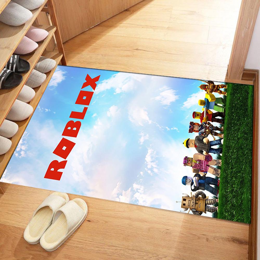 Roblox 176 Customized Name Area Rug Perfect for Playrooms Dormitory Entryway Hallway Antislip Carpet Anime Office Decor