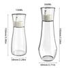 Efficient Oil Dispenser with Controlled Pour Spout Portable Glass and Steel Oil Bottle Dispenser for Kitchen