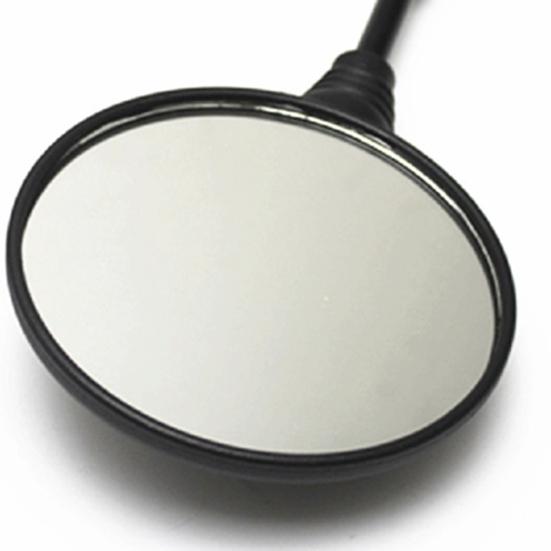 סט אחד מראות צד אוניברסליות מתקפלות עגולות לאופנוע מראות צד משופרות לאופנועים