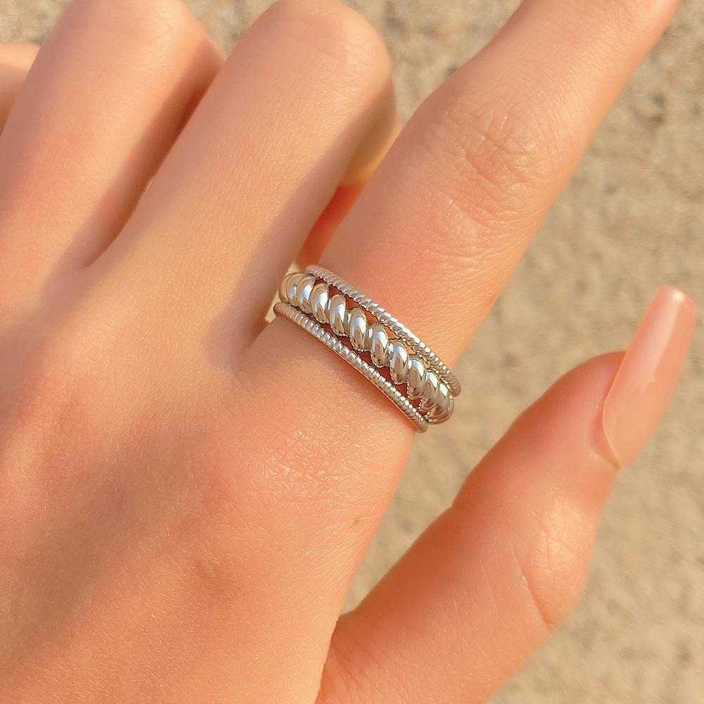 High-End Cross-Border Fashion Bow Ring for Women - European & American Style Open Index Finger Accessory