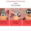 304 Stainless Steel Egg Opener & Slicer - Pidan Shell Cracker & Separator for Sticky Rice Eggs