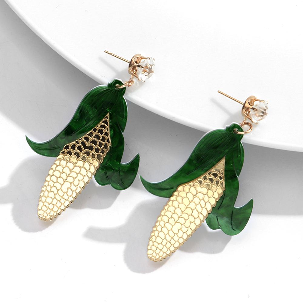 

New Trendy Lemon Pomegranate Acrylic Earrings for Women Creative Flower Fruit Drop Earrings Fashion Jewelry Accessories Gifts зерна