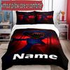 3pcs Duvet Cover Set (1*Duvet Cover + 2*Pillowcase, Without Core), Custom Name Huggy Wuggy Pattern Bedding Set, Home Bedroom Decor Gift