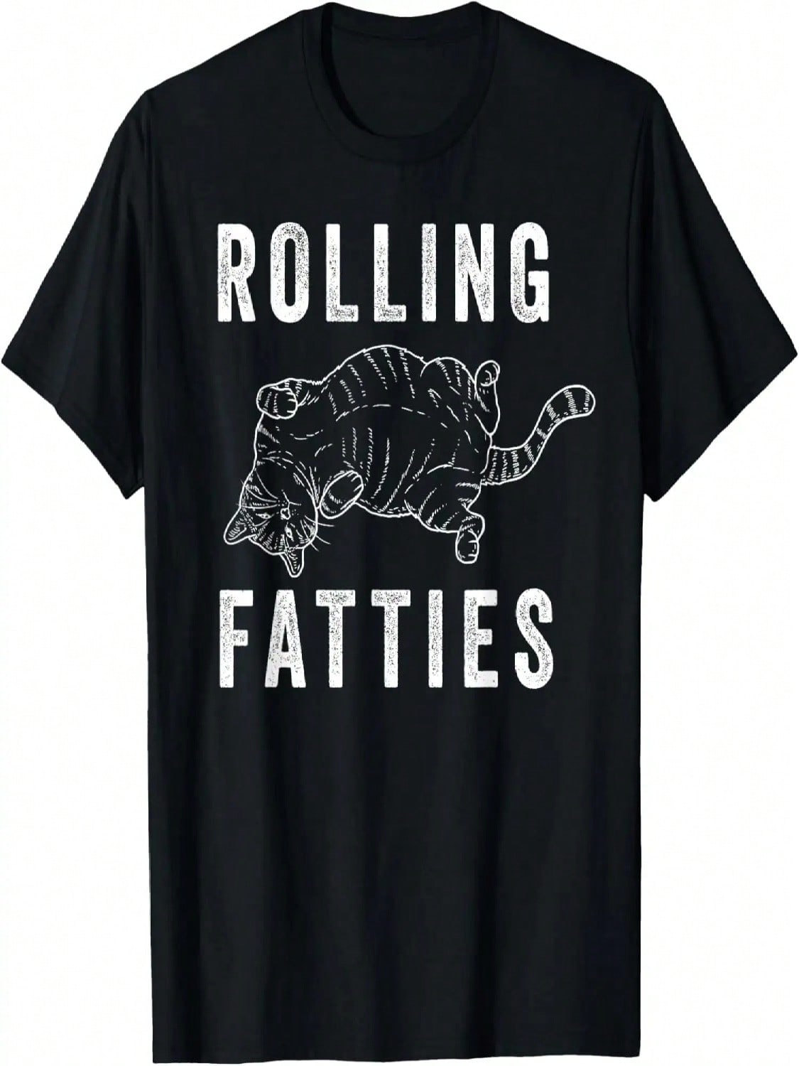 Rolling Fatties Кот-толстяк Любитель кошек Подарок Мама кошки Папа кошки Кошачья Футболка S разноцветный
