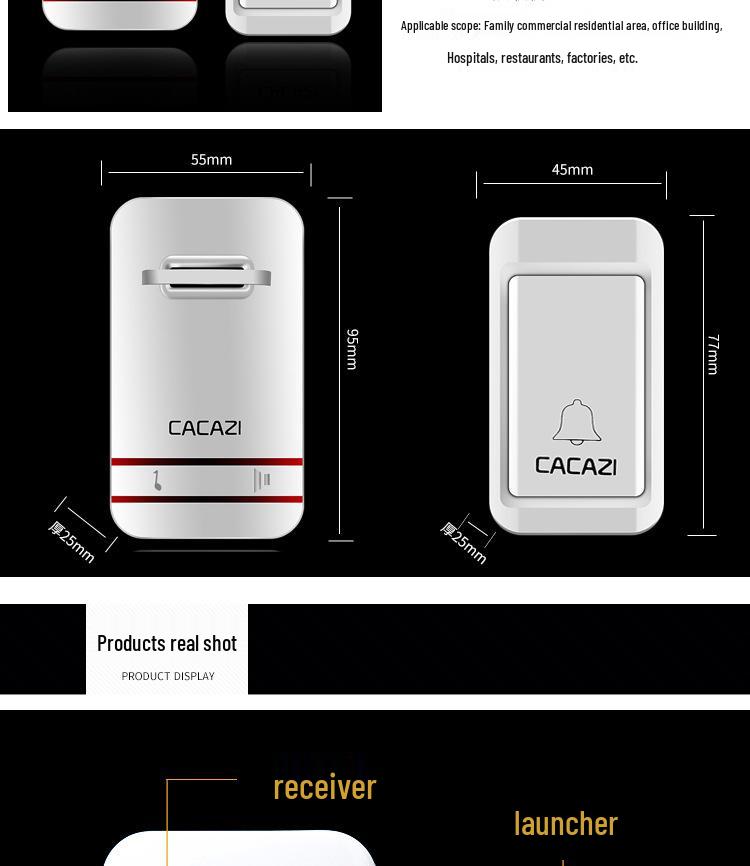 Katia Si Smart Self-Powered Wireless Waterproof Doorbell System